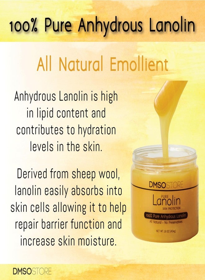 DMSOSTORE Lanolin 1 lb. Unrefined 100% Pure USP Grade. Skin protectorate and moisturizer that delivers deep hydration and nourishment, excellent as a nipple cream. - Image 3